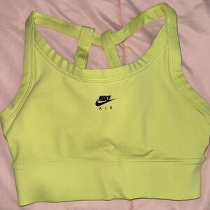 Nike Air Lime Green Sports Bra